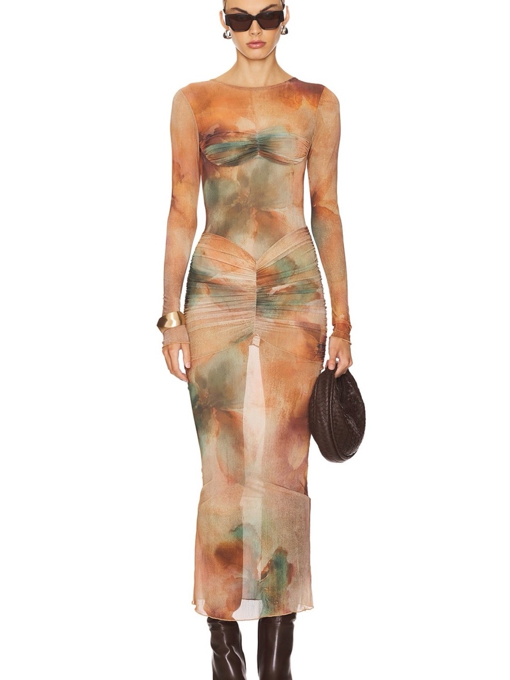 Camila Coelho Josephine Maxi Dress in Multi Abstract Floral